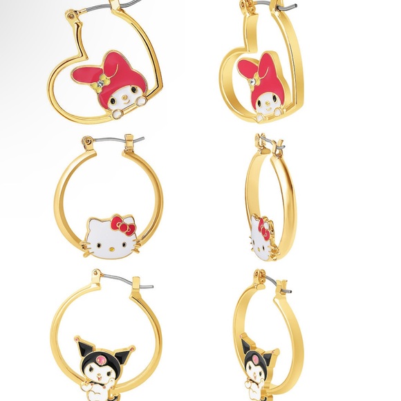 Hello Kitty Sanrio Jewelry Advent Gift Set Earrings, Necklace, Bracelet & Charms - Picture 7 of 13